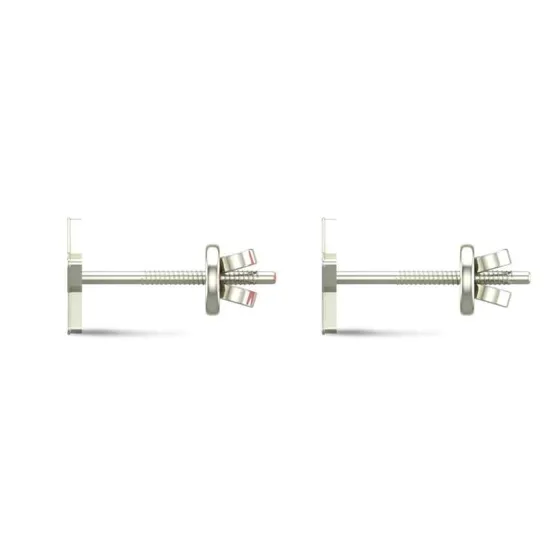 Star 18k White Gold Stud Earrings for Kids and Teen Girls Star 18k White Gold Stud Earrings for Kids and Teen Girls