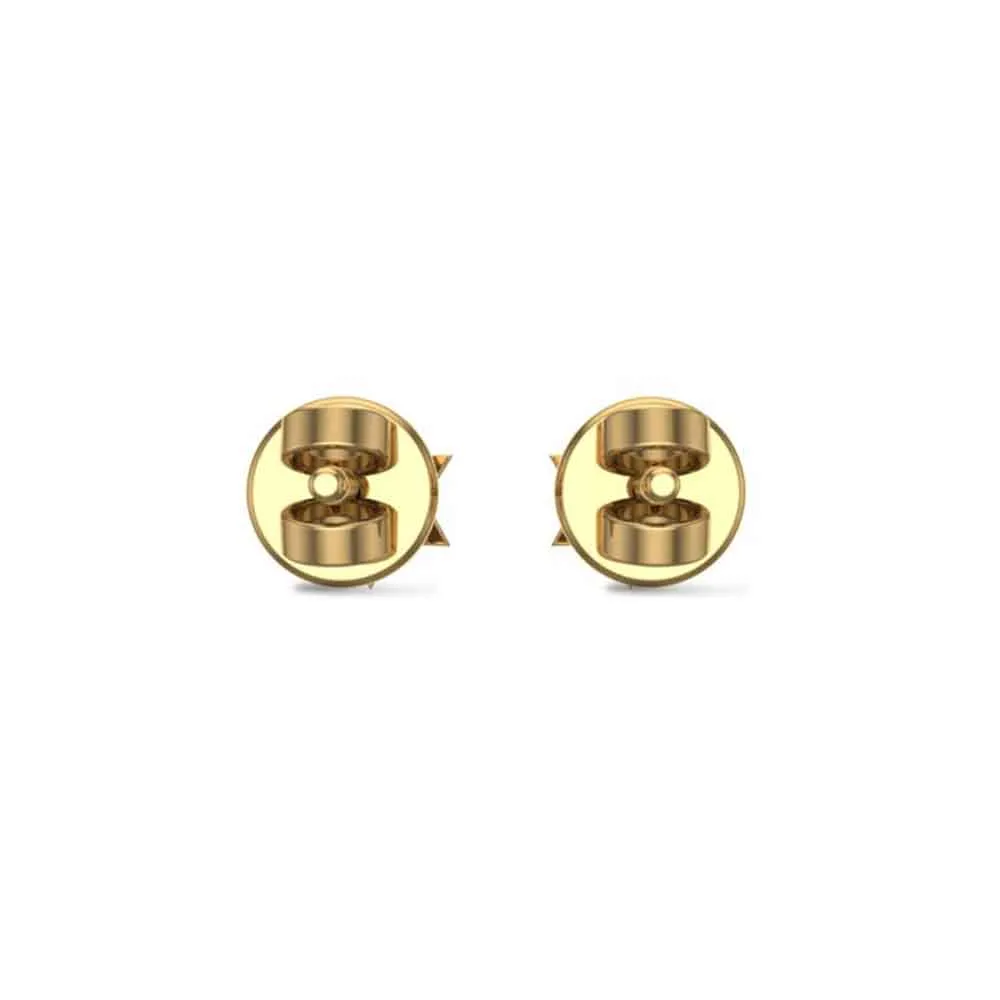Star 18k Yellow Gold Diamond Stud Earrings for Kids and Teen Girls Star 18k Yellow Gold Diamond Stud Earrings for Kids and Teen Girls