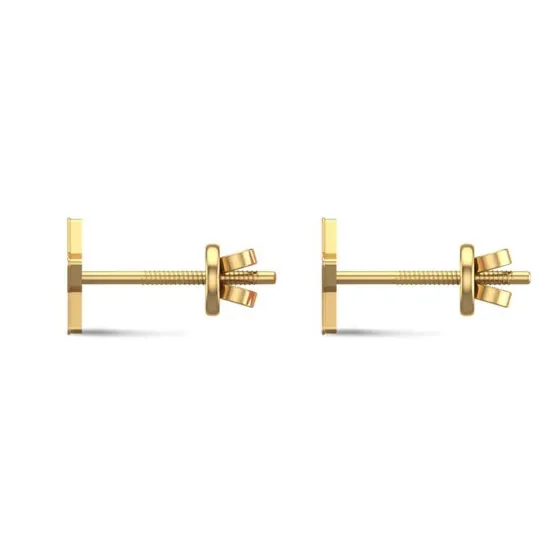 Star 18k White Gold Stud Earrings for Kids and Teen Girls Star 18k White Gold Stud Earrings for Kids and Teen Girls