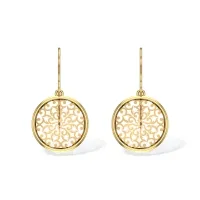 Vembley Yellow Gold Dangle Earring