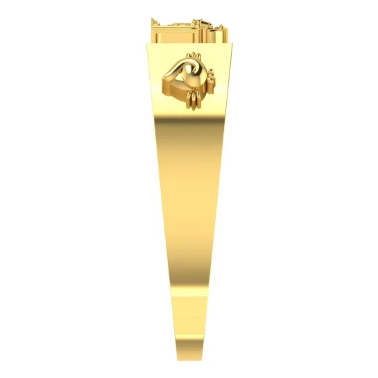 Venkateshwara Design Gold Ring