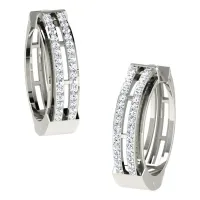 Aashi White Gold Diamond Earrings